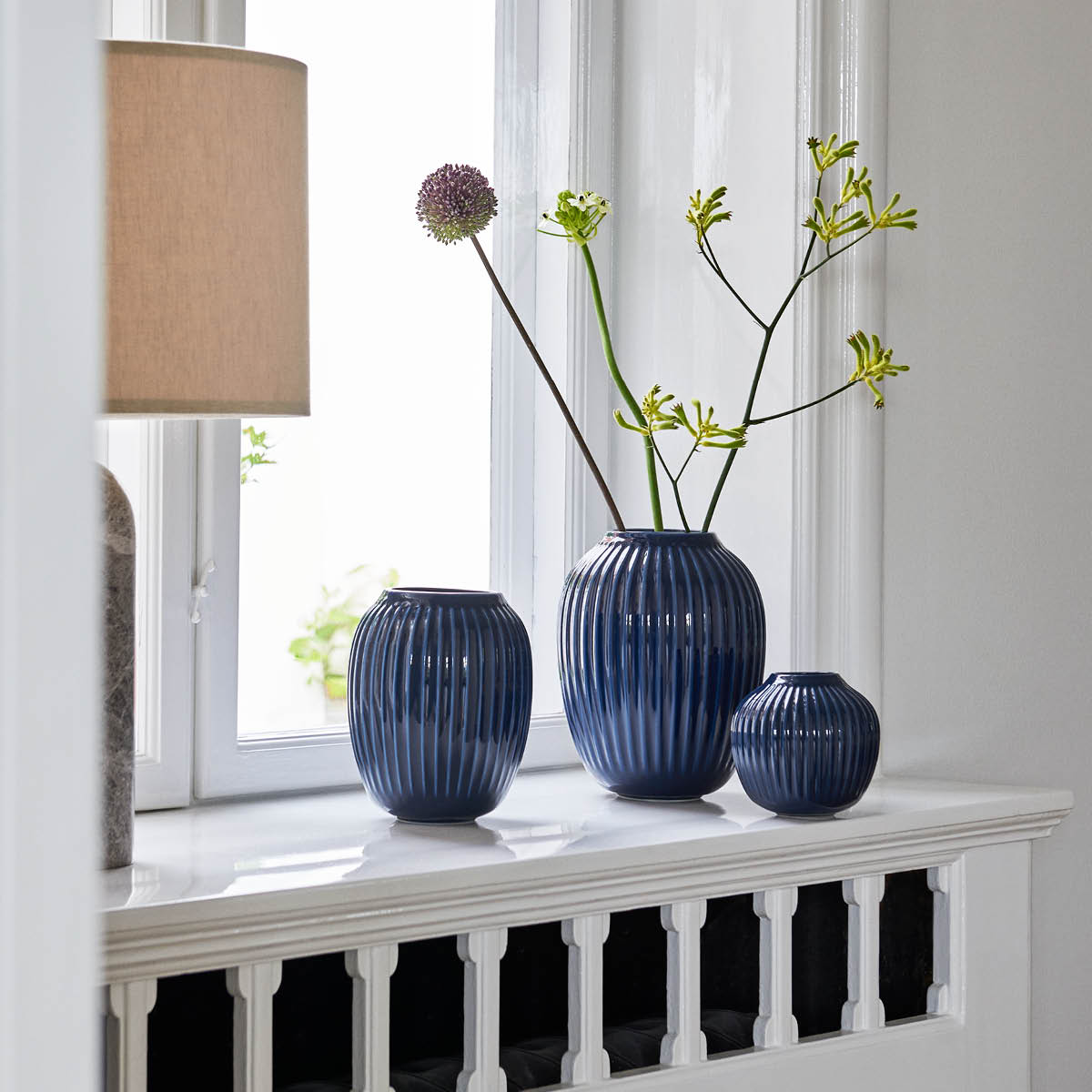 Hammersh?i Vas 12,5 cm Indigo