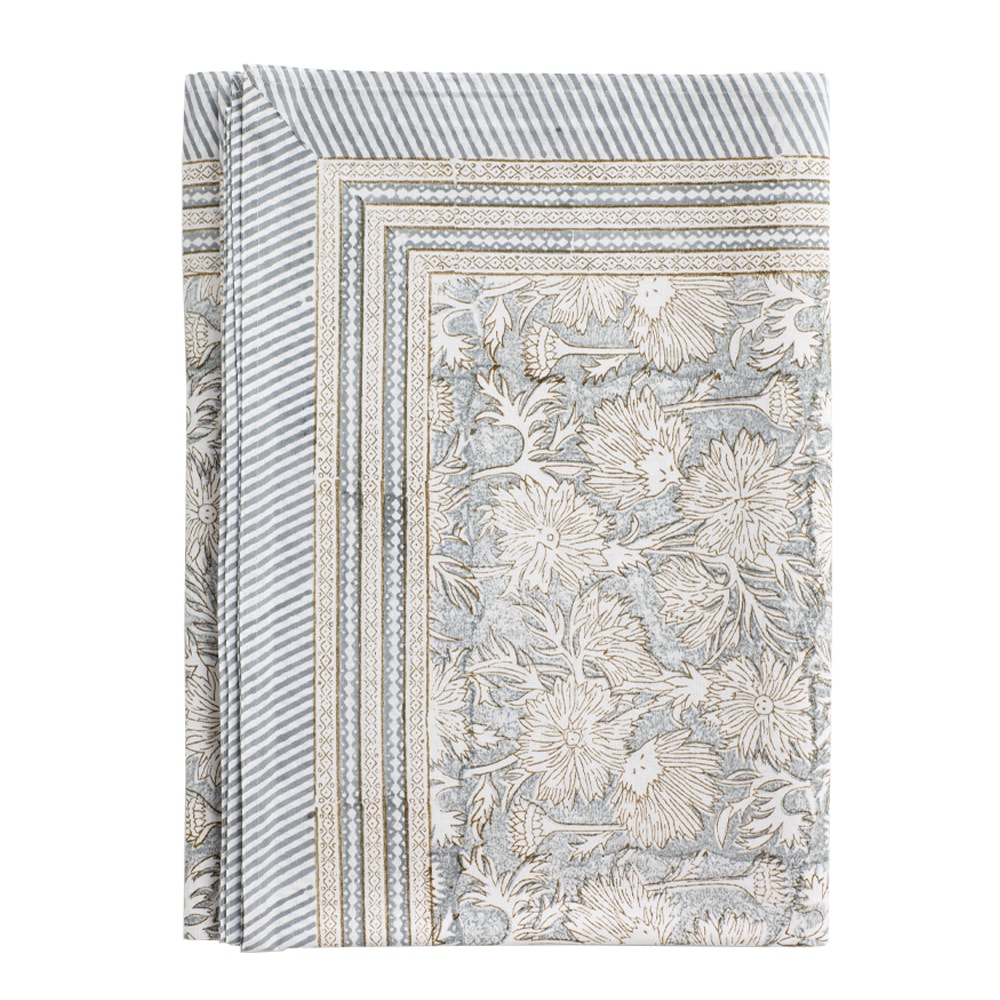 Waterlily Bordsduk 170x270 cm Gråblå