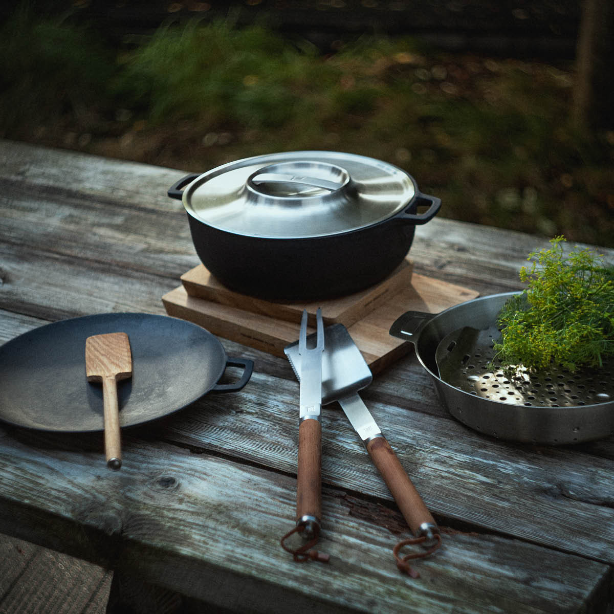 Norden Grillverktyg 2 delar Rostfritt stål