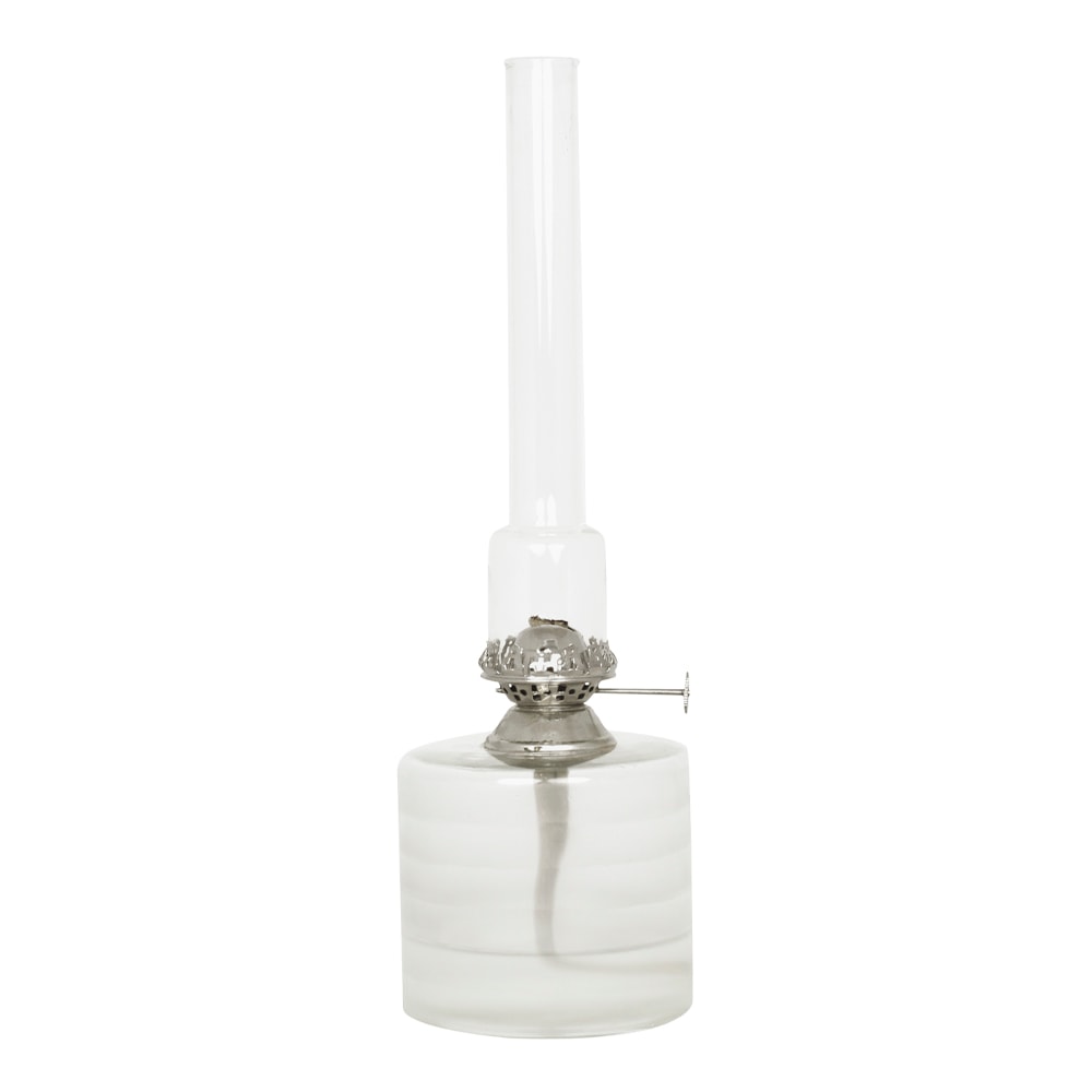 Fotogenlampa Rak Stor Glas Frostat