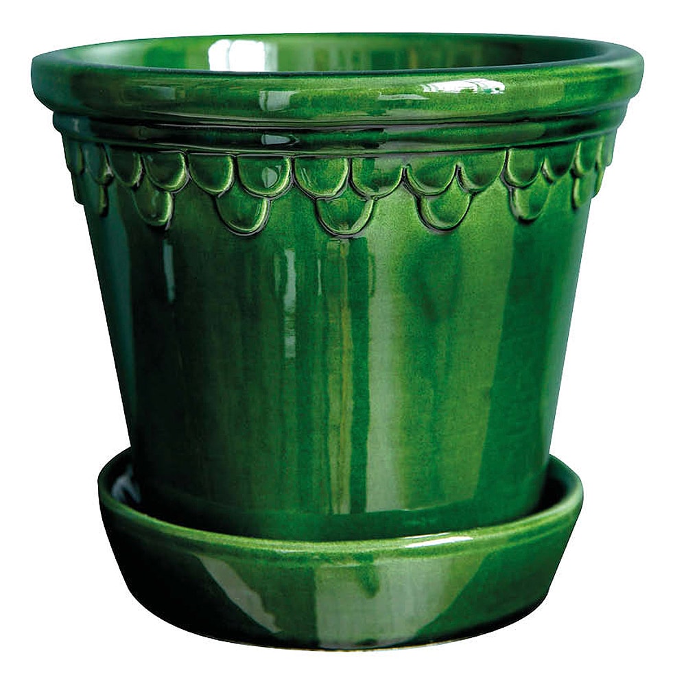 Köpenhavner Kruka/fat 14 cm Grön emerald