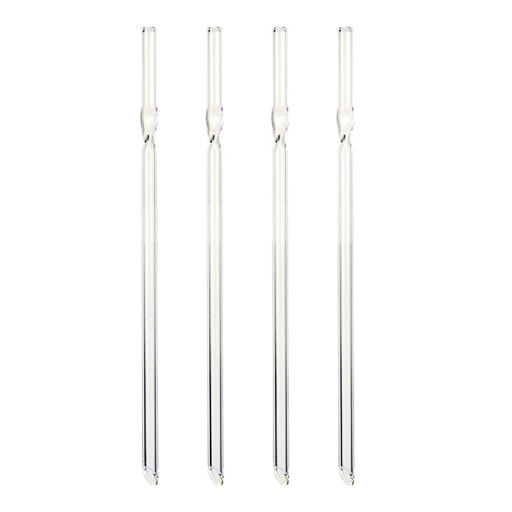 Dora Sugrör/Drinkpinne Glas 4-pack