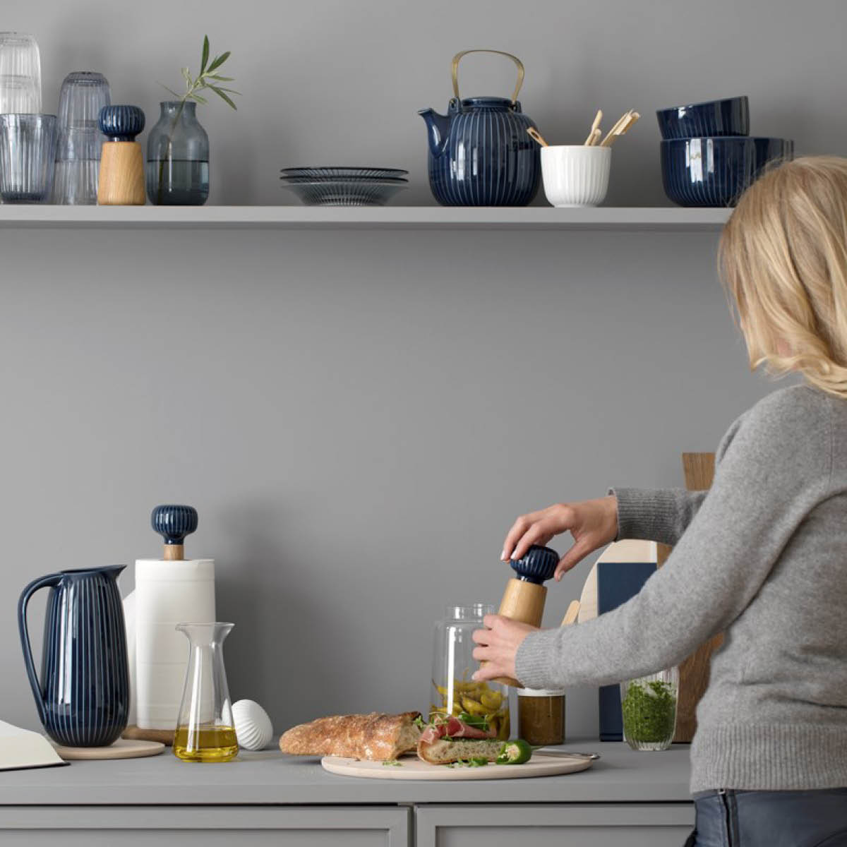 Hammersh?i Kvarn 18,5 cm Indigo