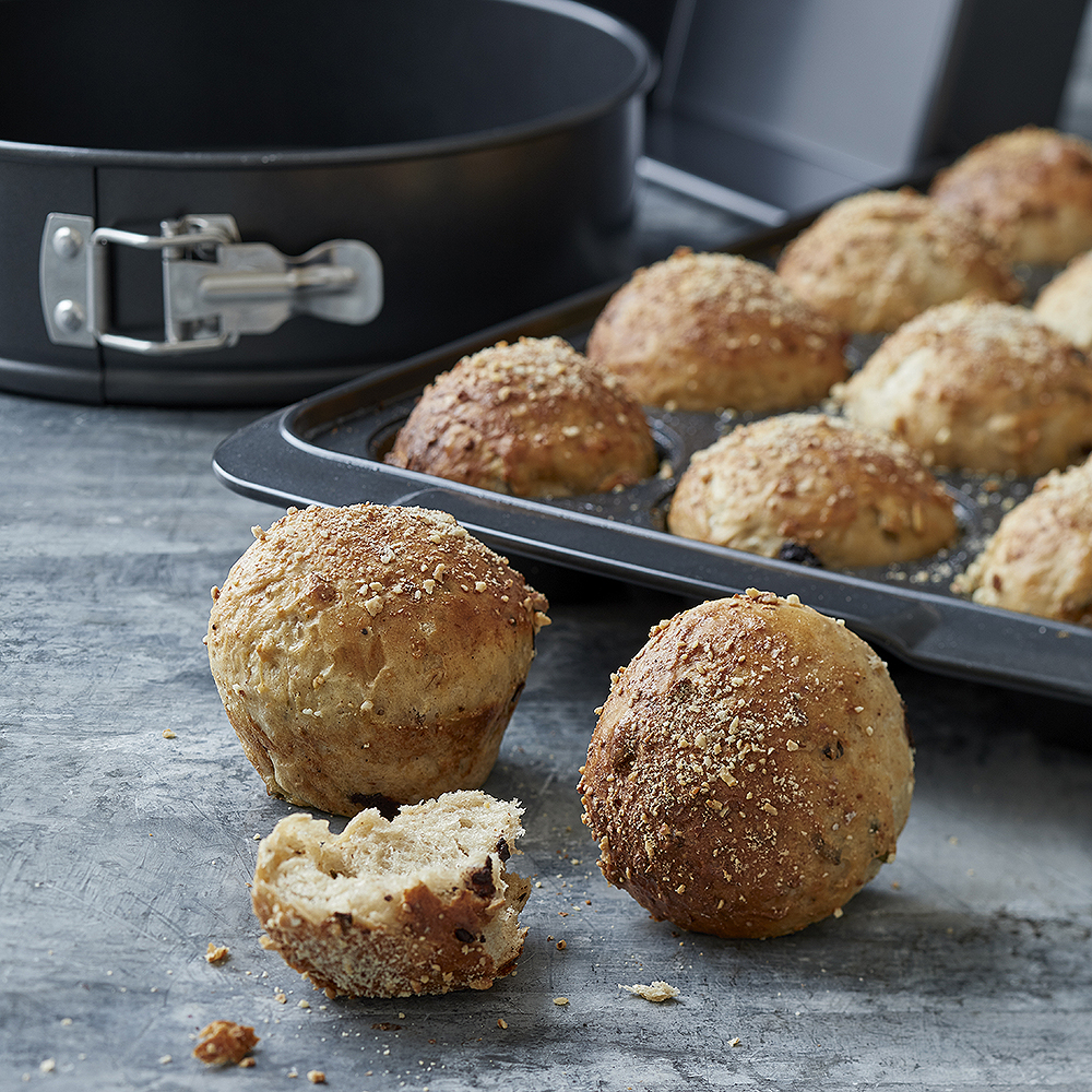 Blomsterbergs Muffinsform för 12 muffins 36x25 cm Grå