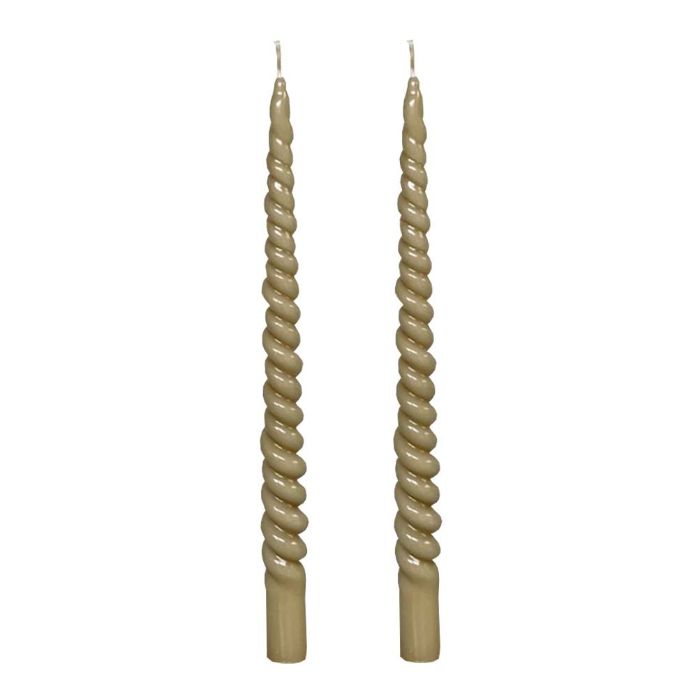 Ljus Snurrade Lack 29 cm 2-pack Sand