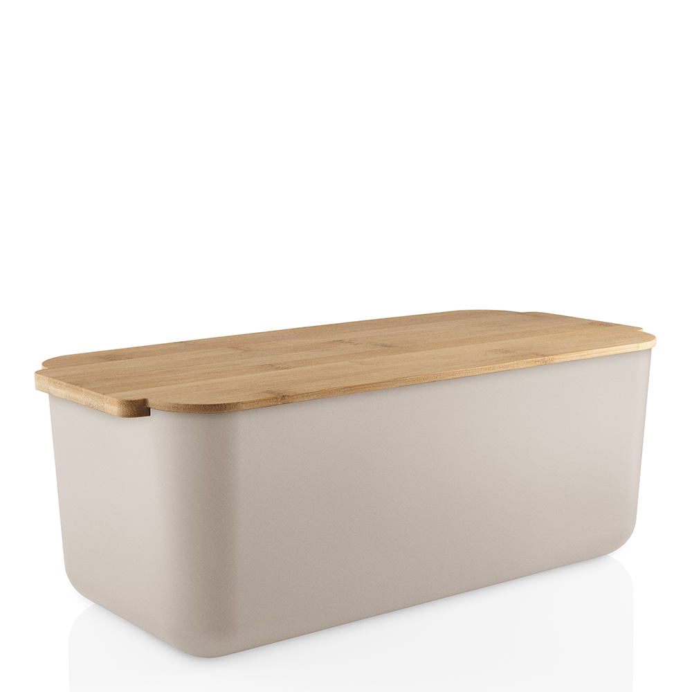Brödlåda med trälock Beige
