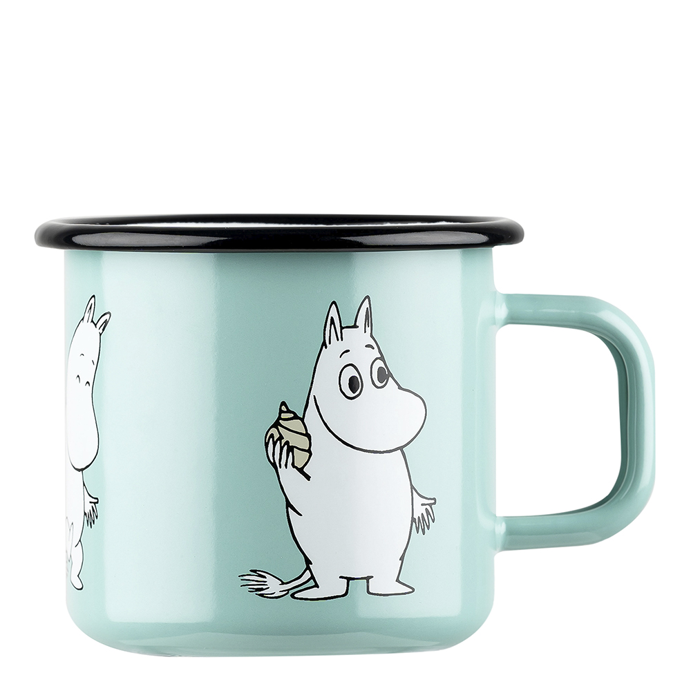 Mumin Emaljmugg Mumintrollet 37 cl Mint