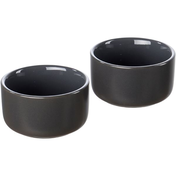 Ugnfast Form 9 cm 2-Pack Mörk Grå