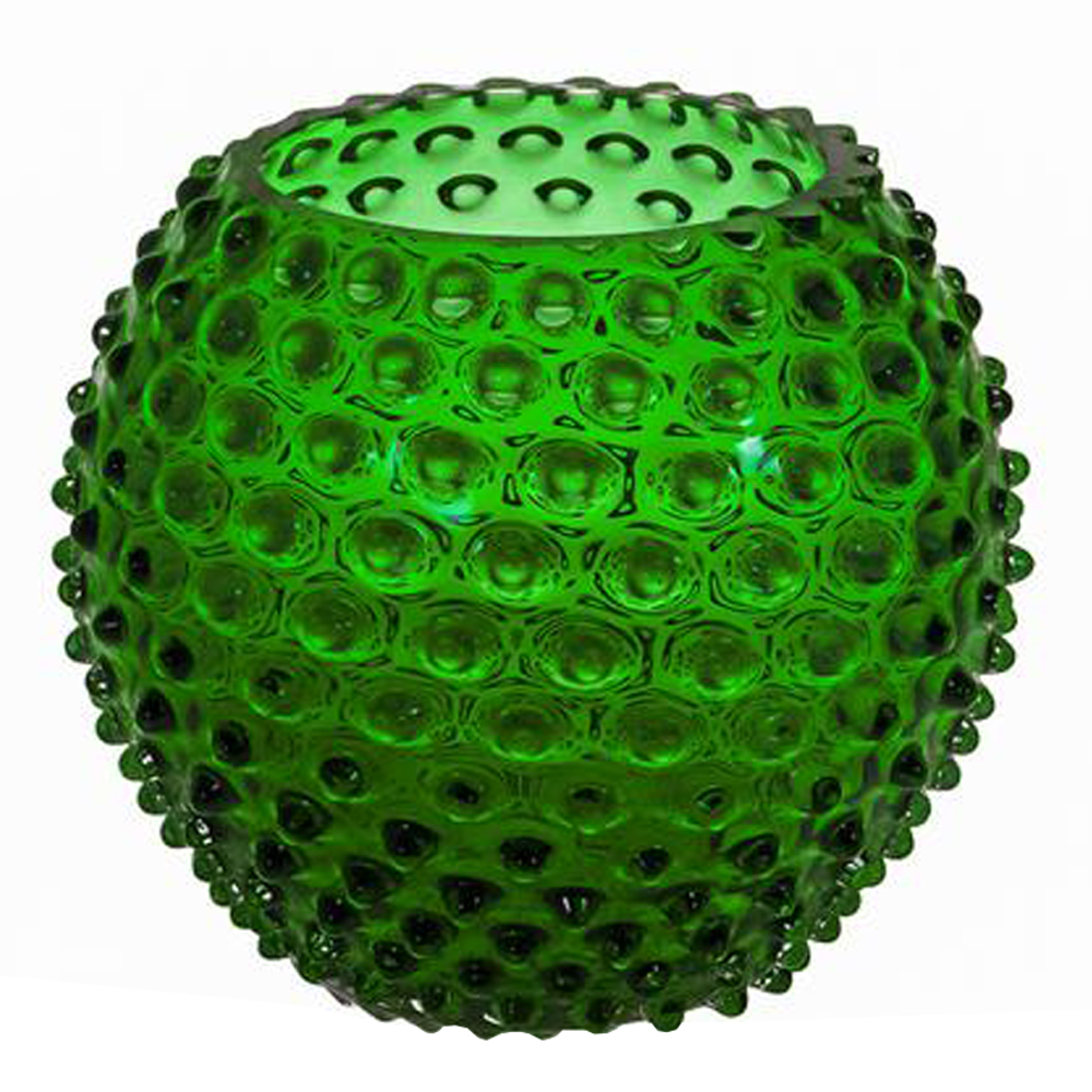 Hobnail Vas 25 cm Dark Green