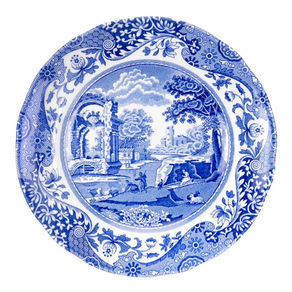 Blue Italian Tallrik flat 15 cm
