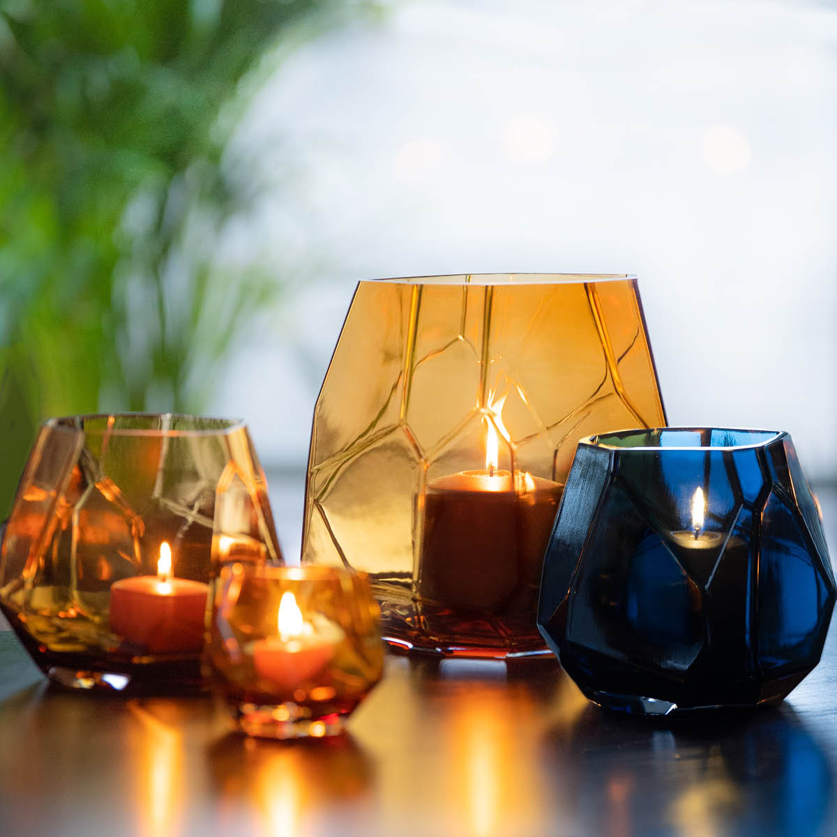 Iglo Ljuslykta / Vas 22 cm Warm Cognac