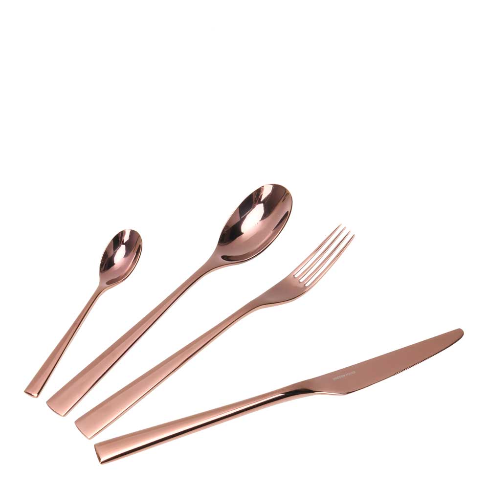 Black Rose Bestickset Koppar 24 Delar