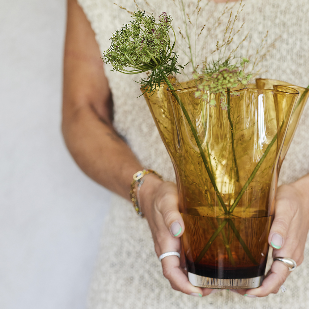 Viva Vas 20x20x24,5 cm Amber