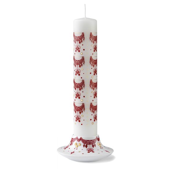 Guirlande Ljusstake 12,5 cm Röd