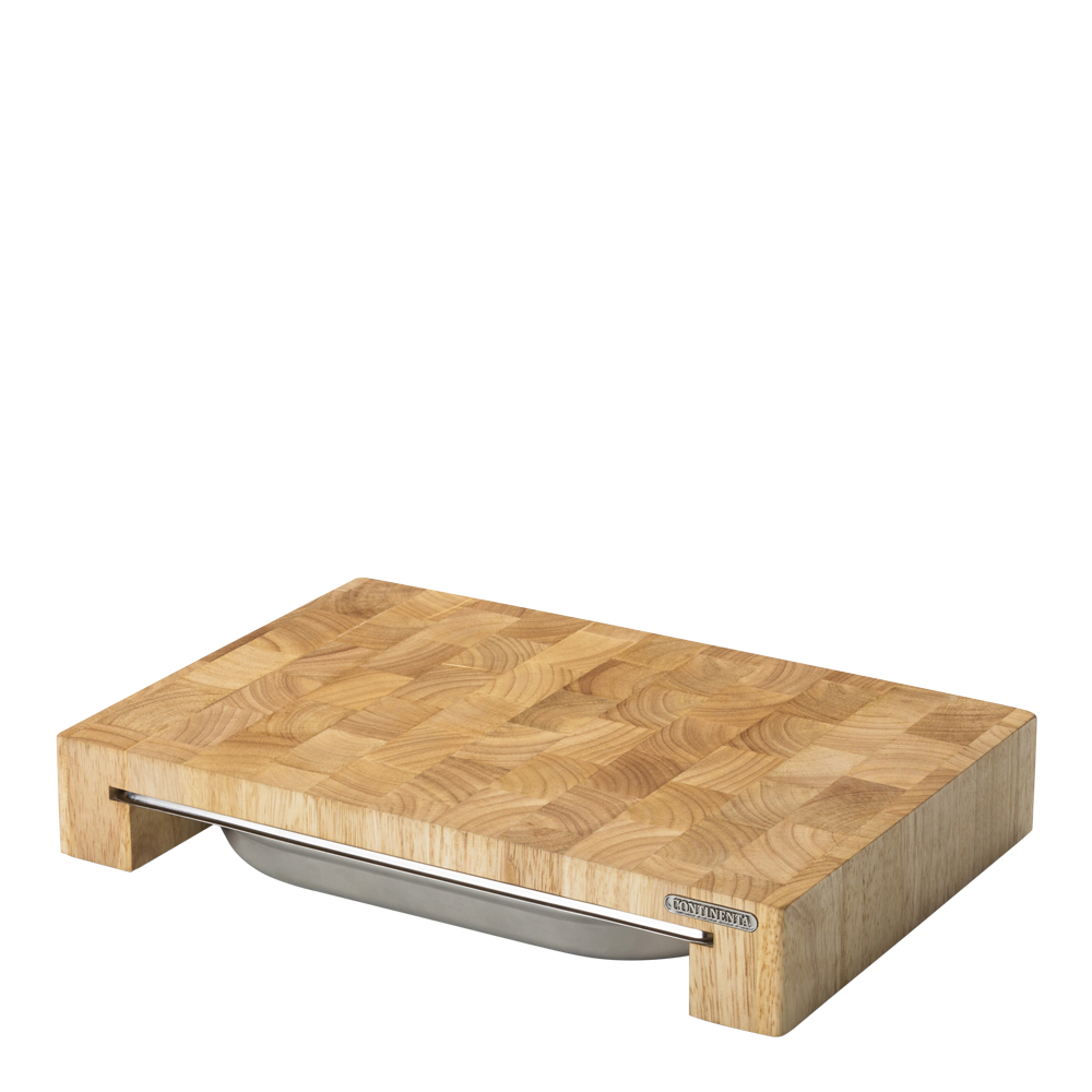 Skärbräda med låda 39x27x6 cm
