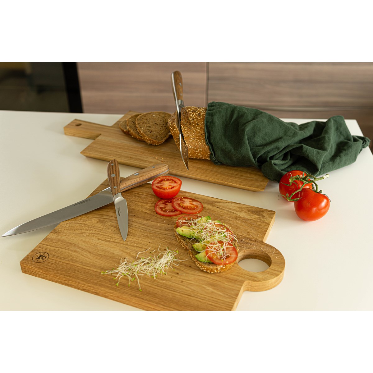 Skärbräda 33x28 cm Natur