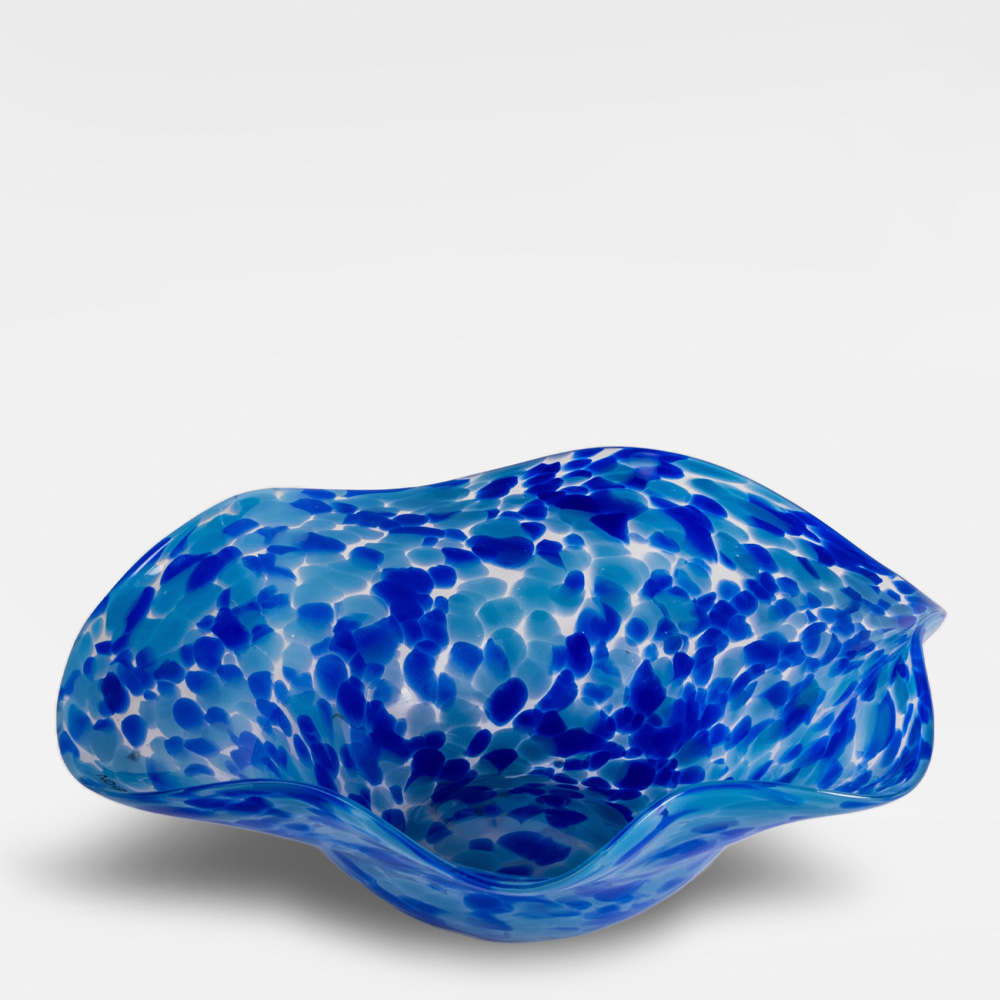 Cia Skål Böljande 30,5x30,5x11 cm Multi blå