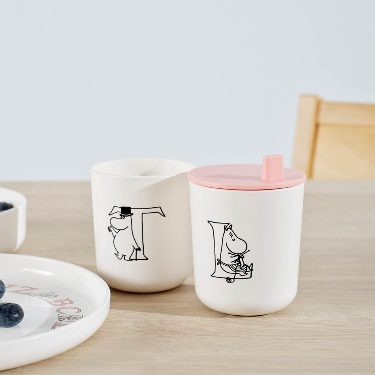 Moomin ABC Mugg 20 cl L Vit