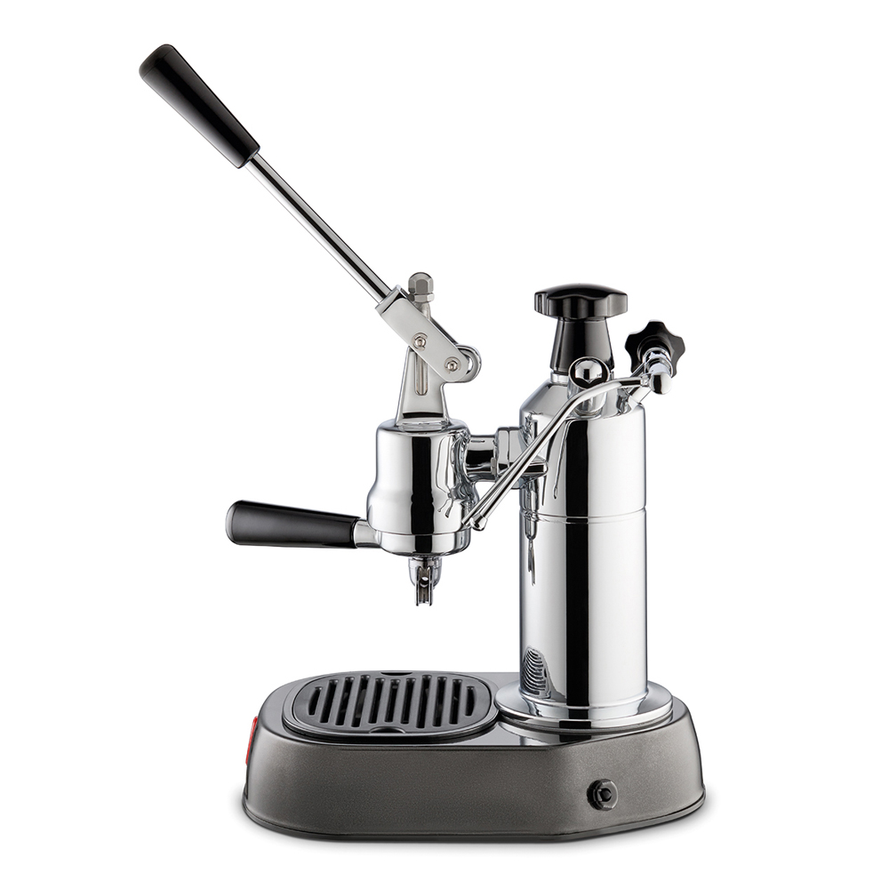 Europiccola Manuell Kaffemaskin med Hävarm Rostfri/Svart