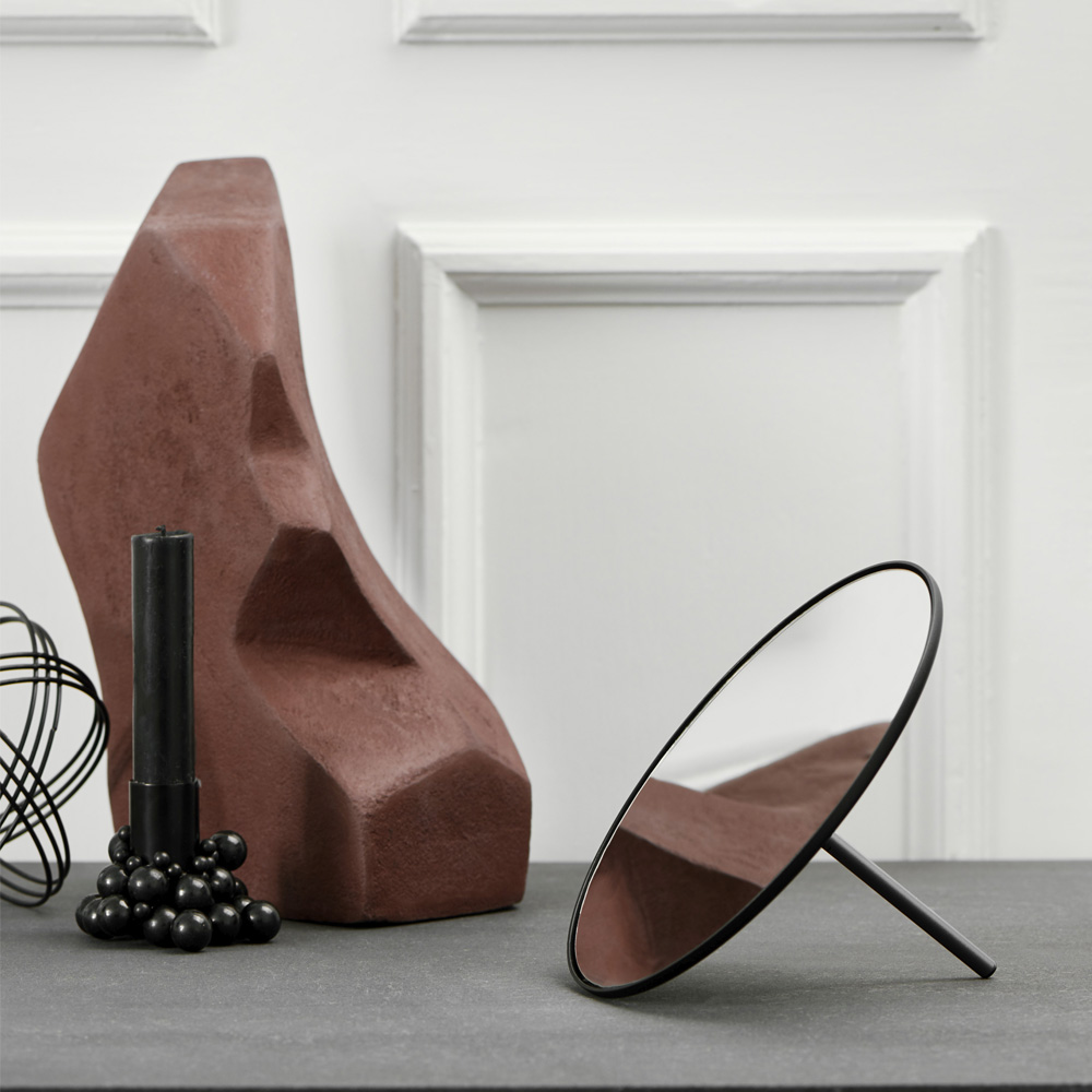 Io Spegel 18 cm Svart