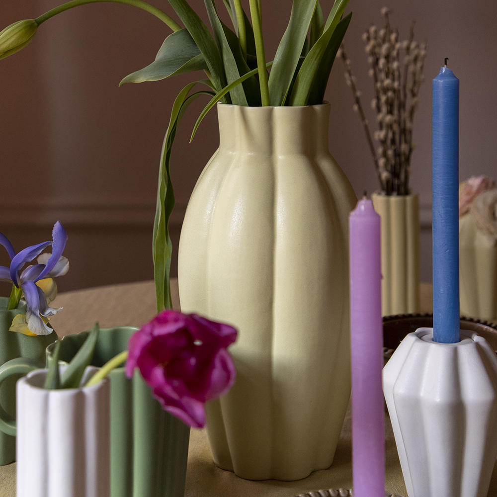 Birgit Vas 17 cm Pale Yellow