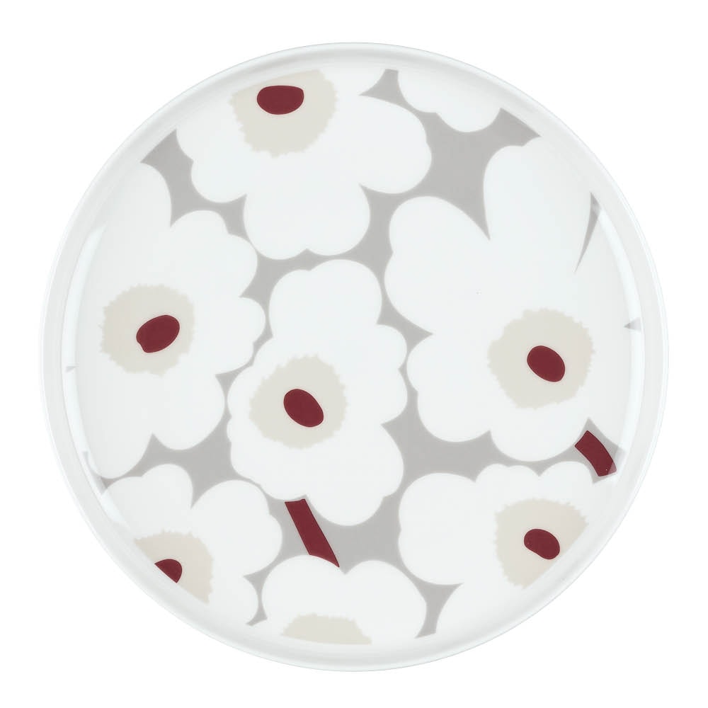 Oiva Unikko Tallrik 25 cm Grå