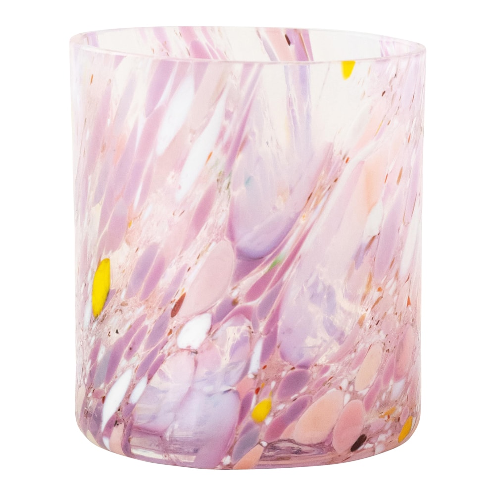 Swirl Ljuslykta 9 cm Rosa