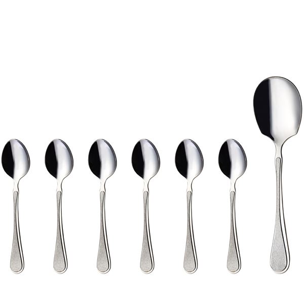 Carina Dessertset 7 Delar Rostfri