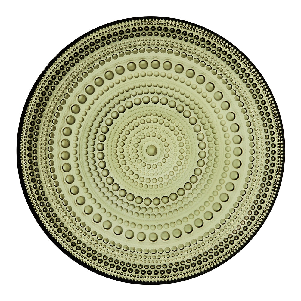 Kastehelmi Tallrik flat 17 cm Mossgrön