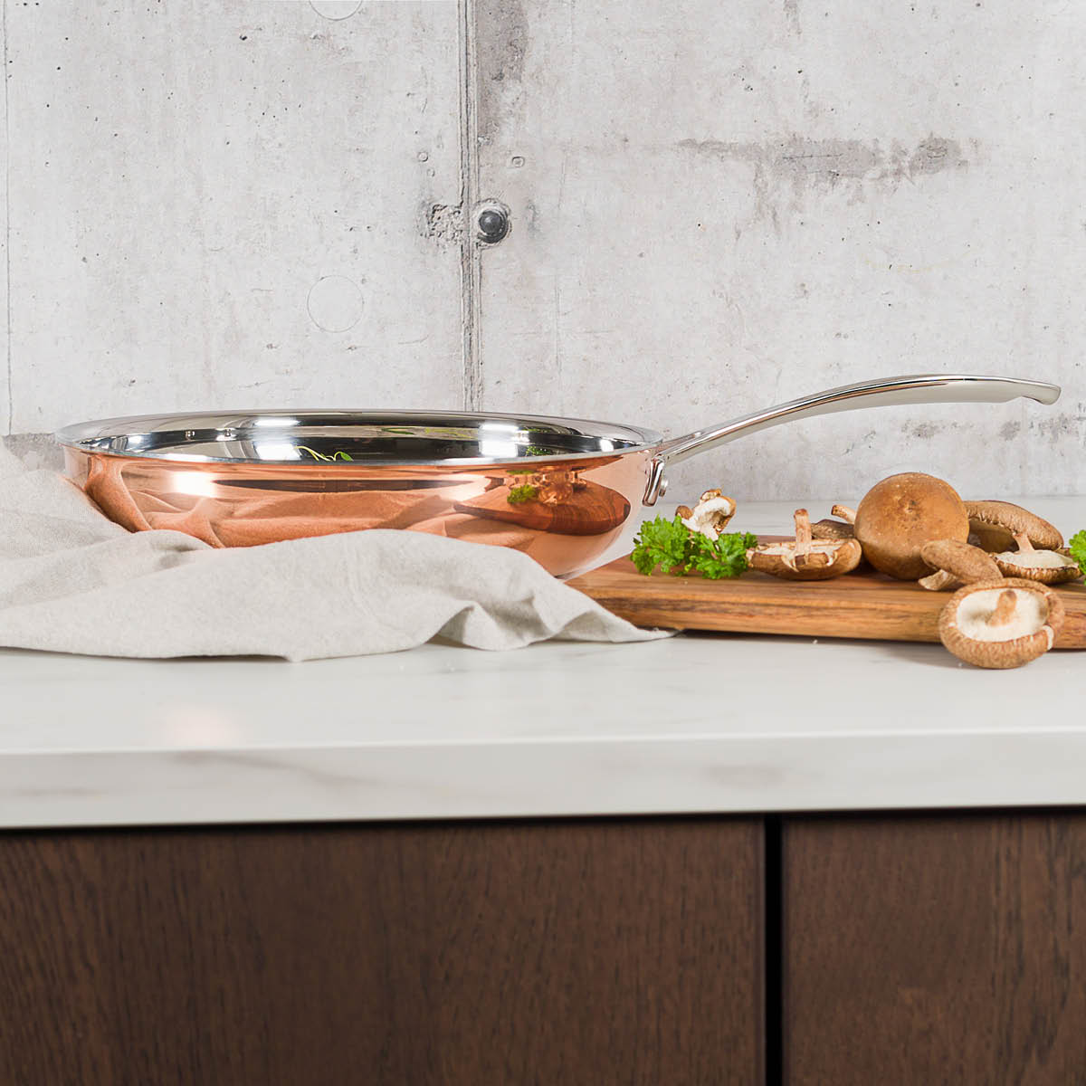 Copper Stekpanna 28 cm Koppar