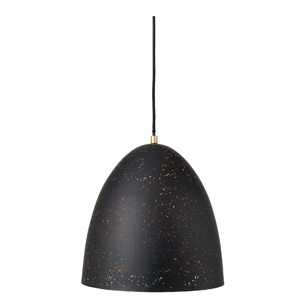 Lavas Taklampa rund 30x29 cm Svart/Mässing