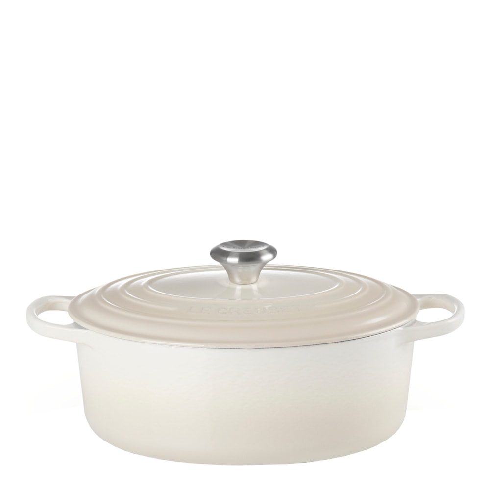 Signature Gjutjärnsgryta oval 31 cm 6,3 L Meringue