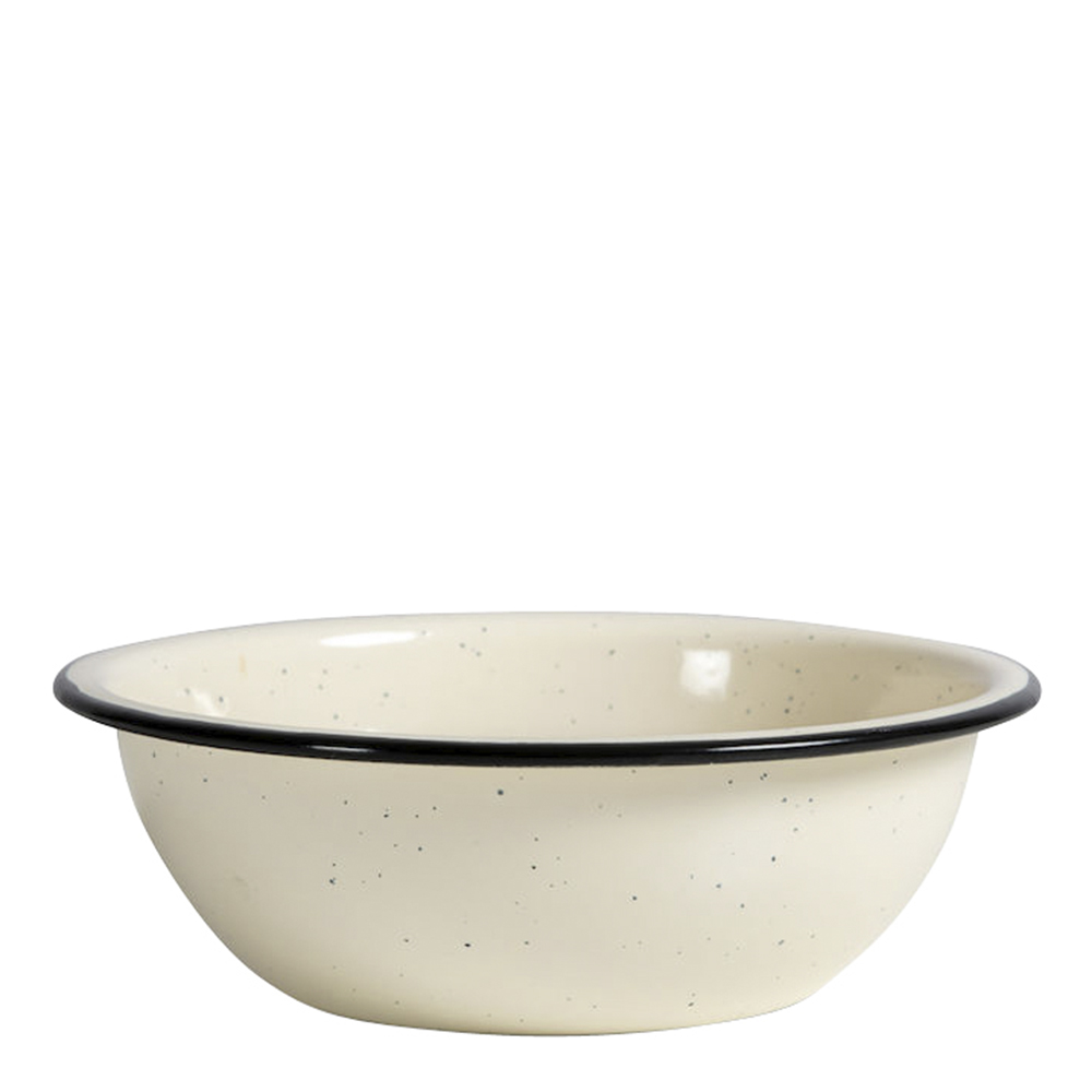 Doris Emaljskål 16 cm Beige