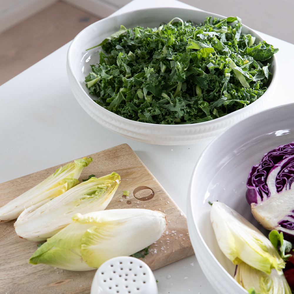 Stella Skål Räfflad Medium 29 cm Vit