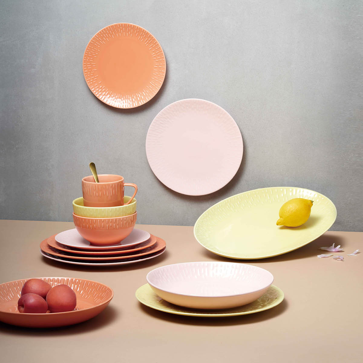 Confetti Desserttallrik 21 cm Rosa