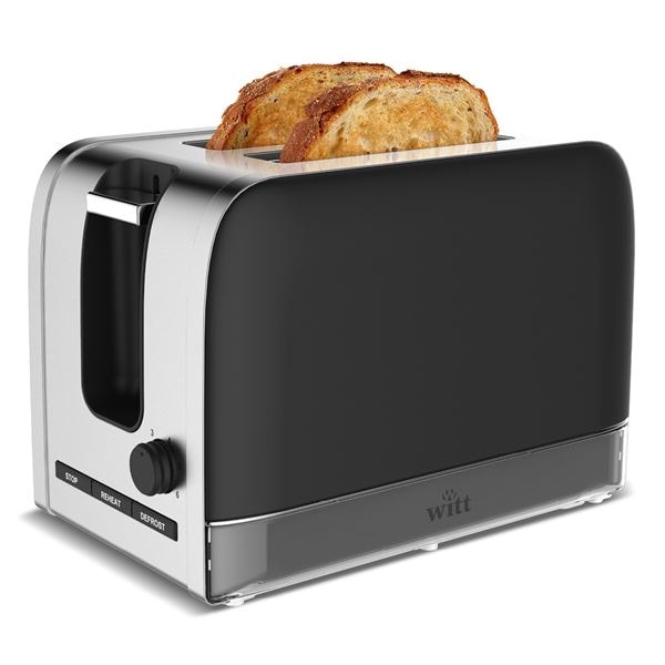 Classic Brödrost 2 Skivor Matt Svart