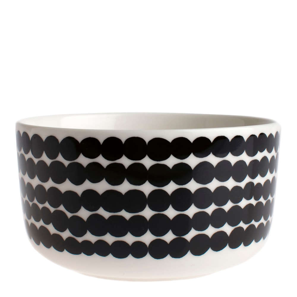 Räsymatto Skål Svart stor prick 50 cl