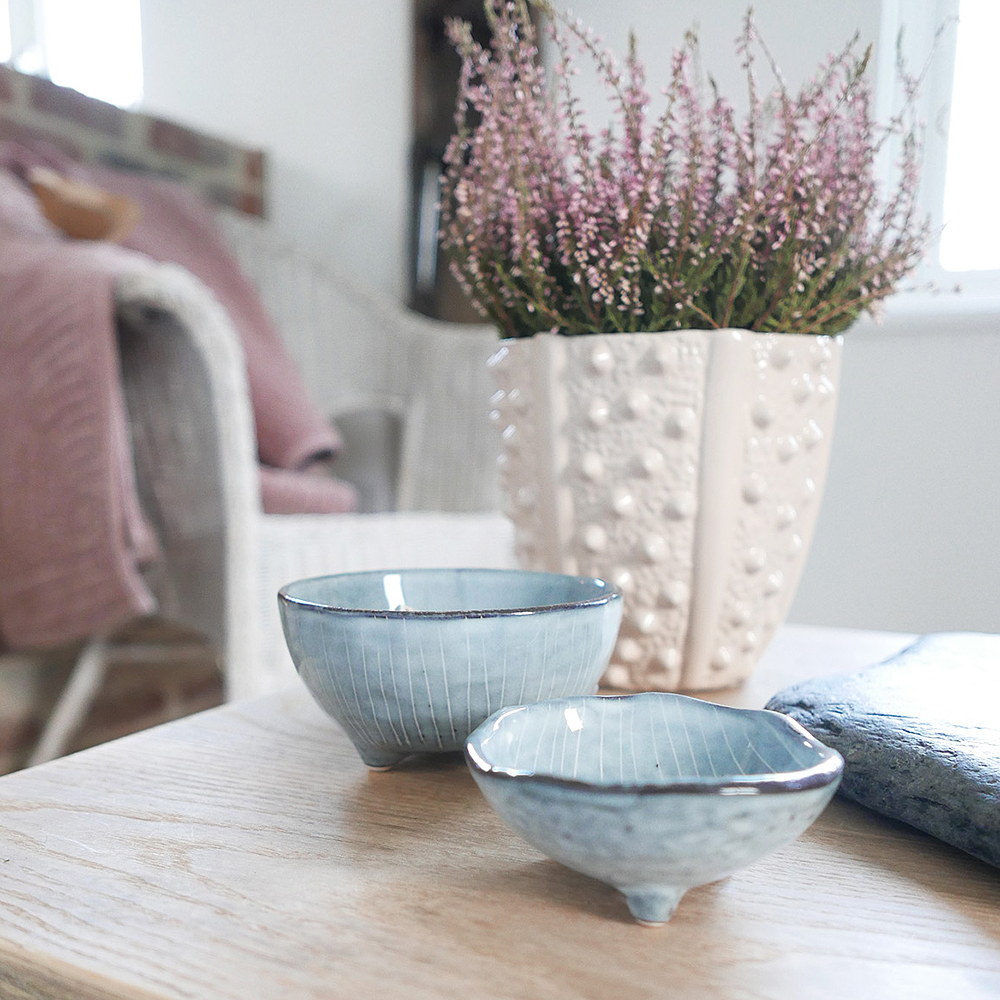 Nordic Sea Skål med fötter 11 cm Blå