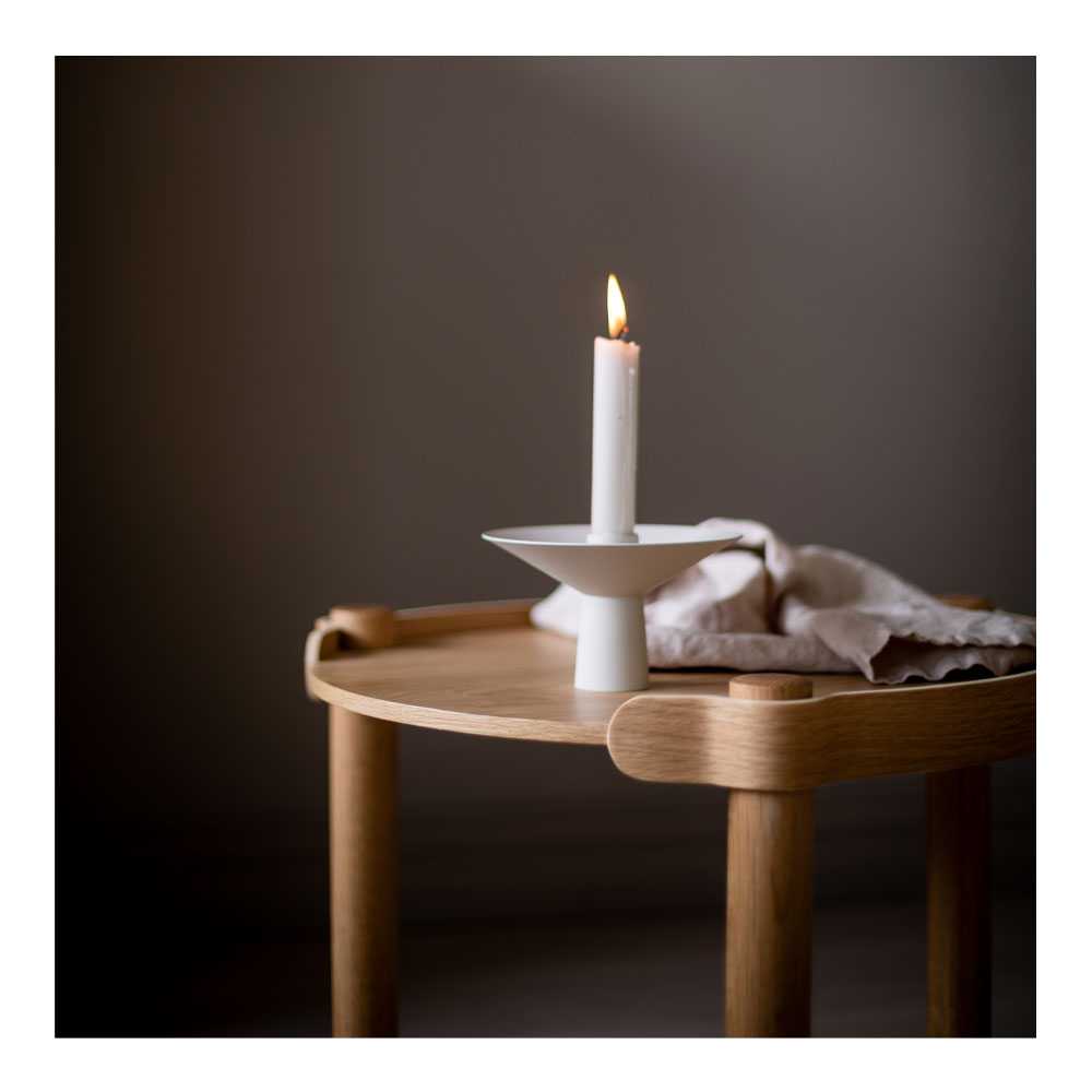 Uma Ljusstake 14x9,5 cm Sand