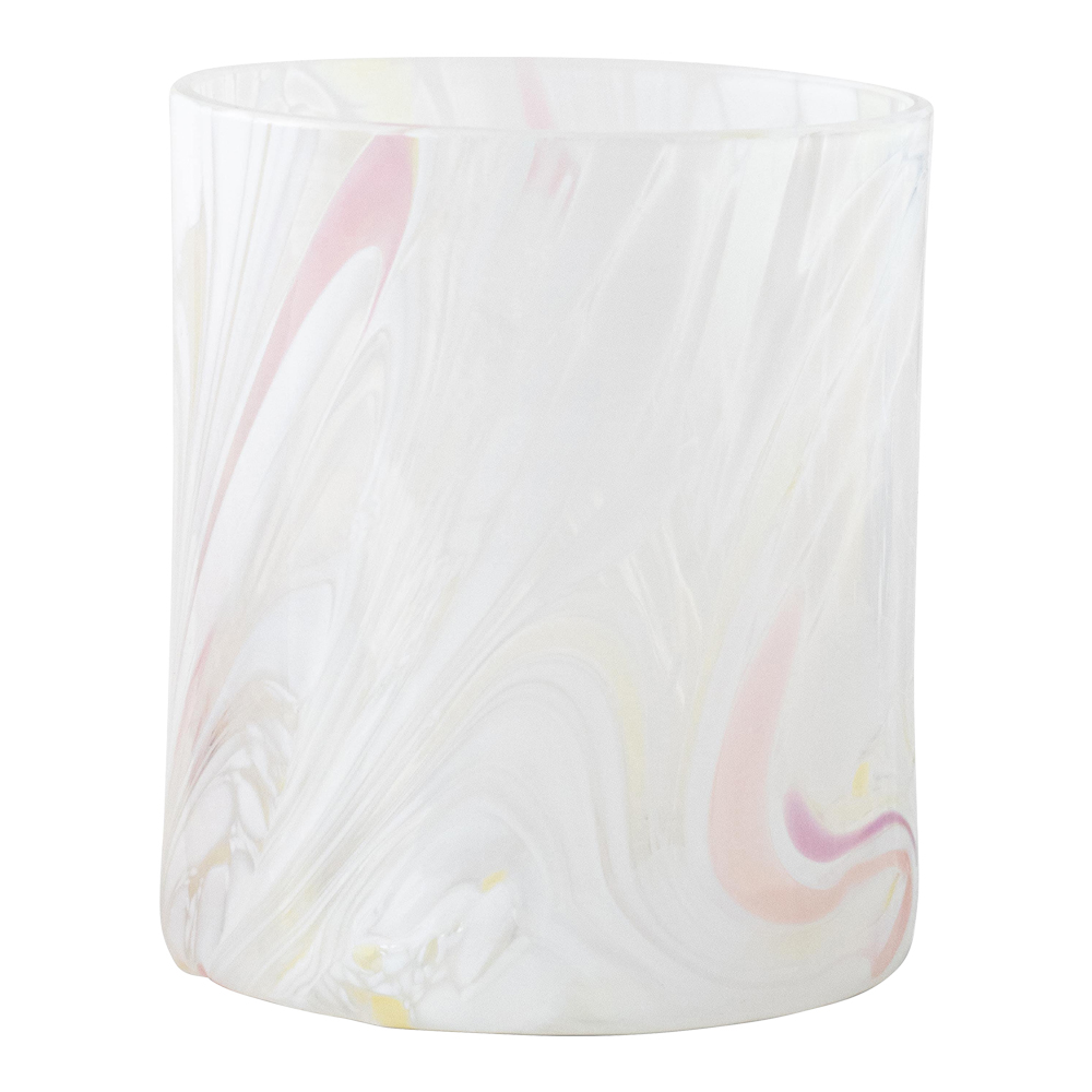 Swirl Ljuslykta 9 cm Vit