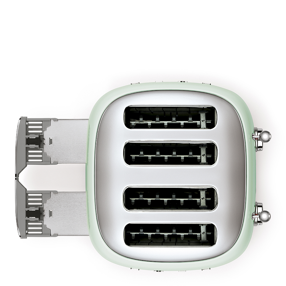 Smeg 50's style Brödrost 4 skivor kvadrat Grön