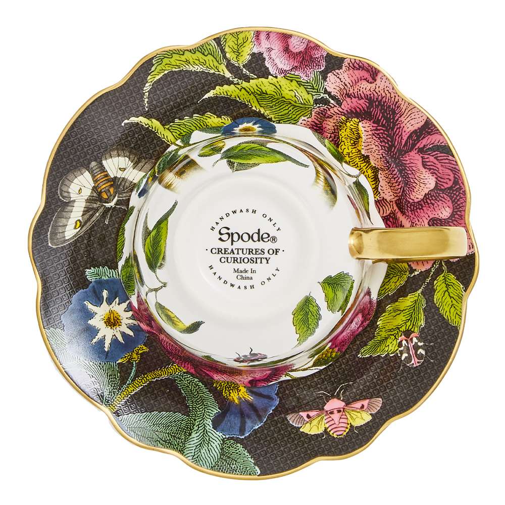 Creatures of Curiosity Tekopp med fat 25 cl Snake/Black