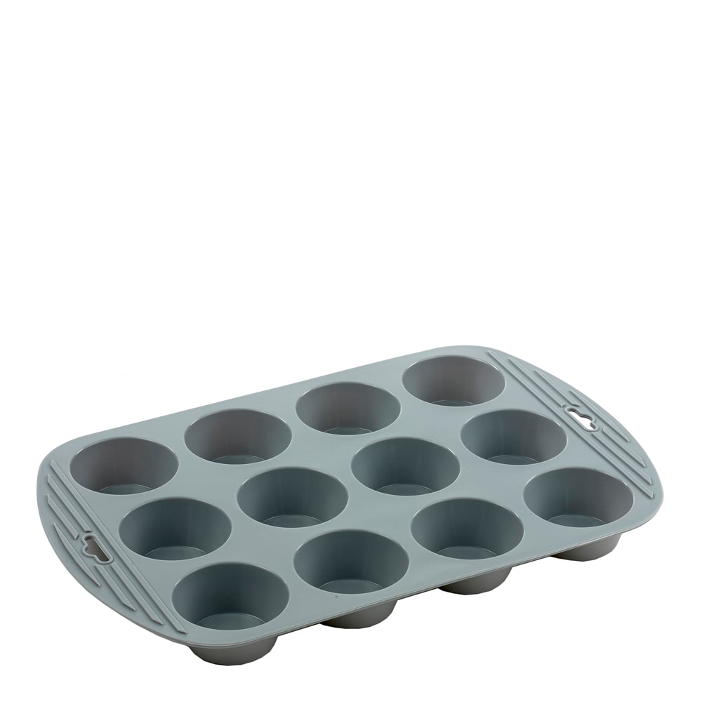 Muffinsform för 12 muffins 36x23 cm Grå