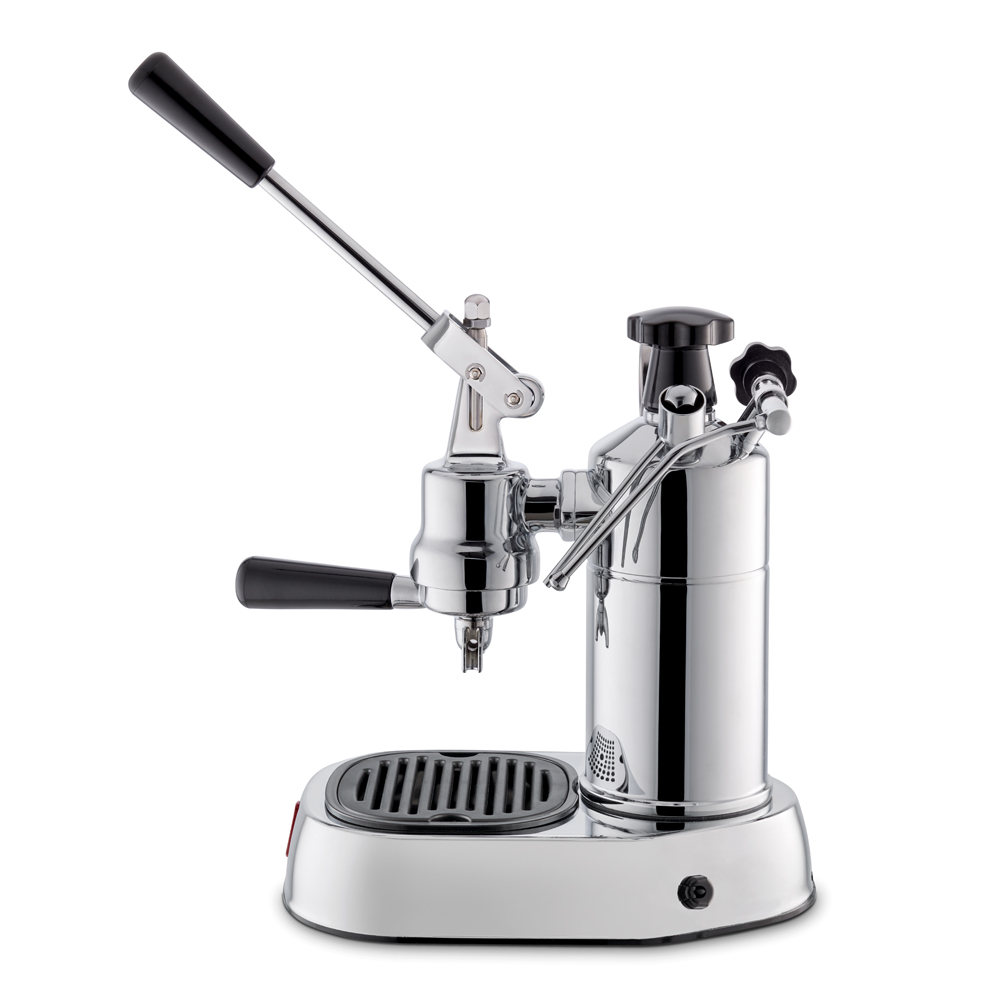 Professional Manuell Kaffemaskin med Hävarm Mässing/Svart