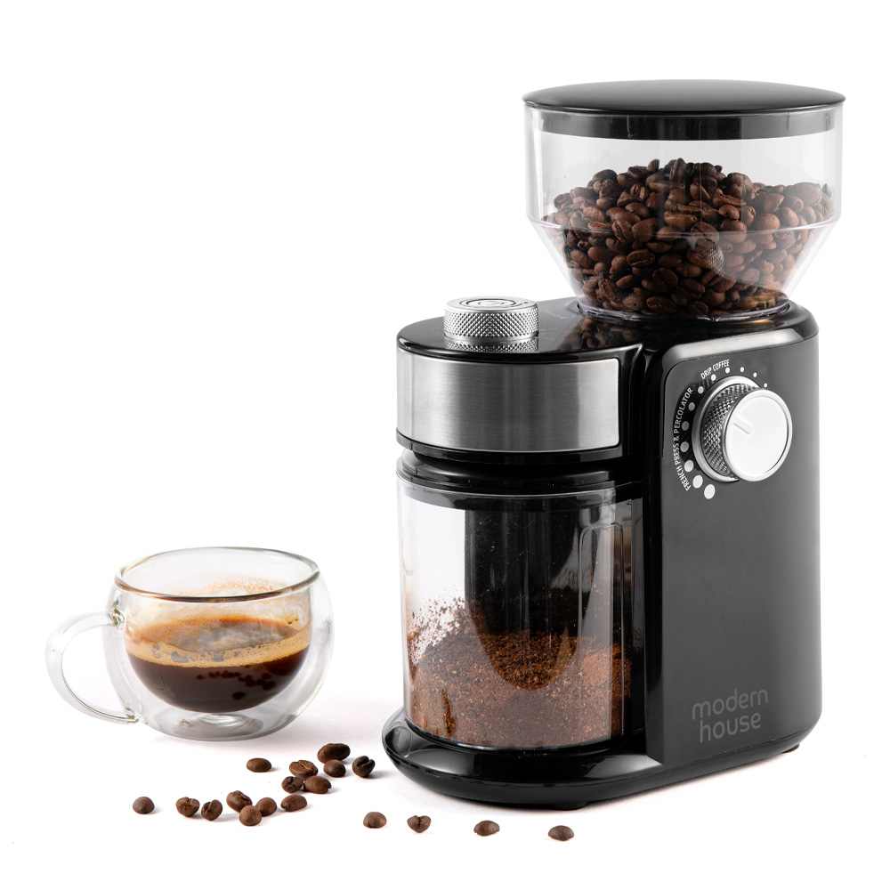 Lundi Kaffekvarn 25 cm Svart/Klar