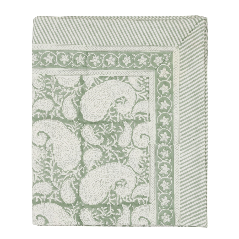 Big Paisley Bordsduk 150x230 cm Seafoam