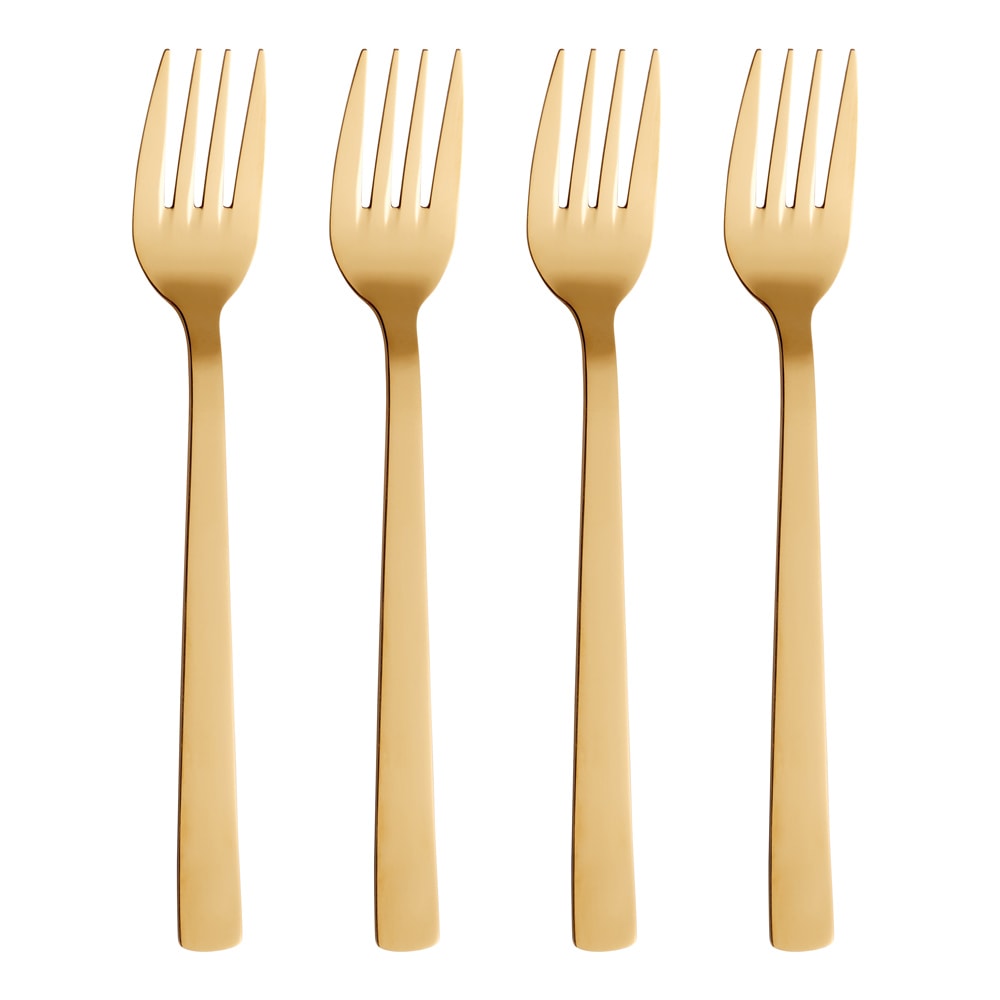 RAW Matgaffel 4-pack Guld