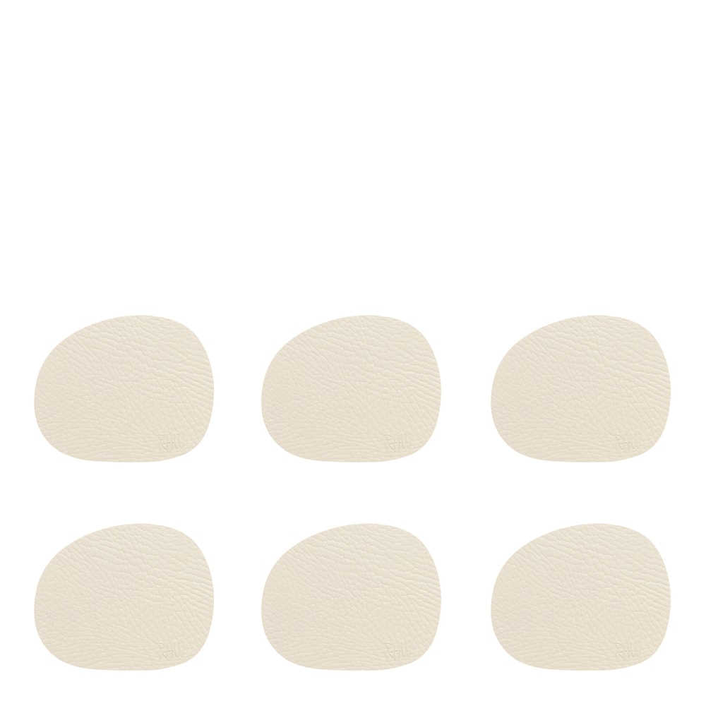 RAW Buffalo Glasunderlägg 12,2x10 cm 6-pack Warm Nude