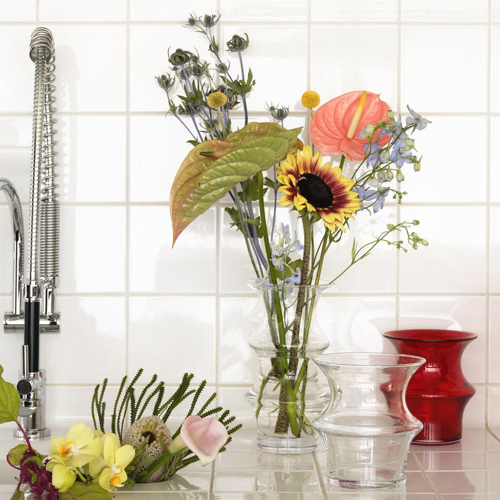 Pagod Vas 25,5 cm Röd