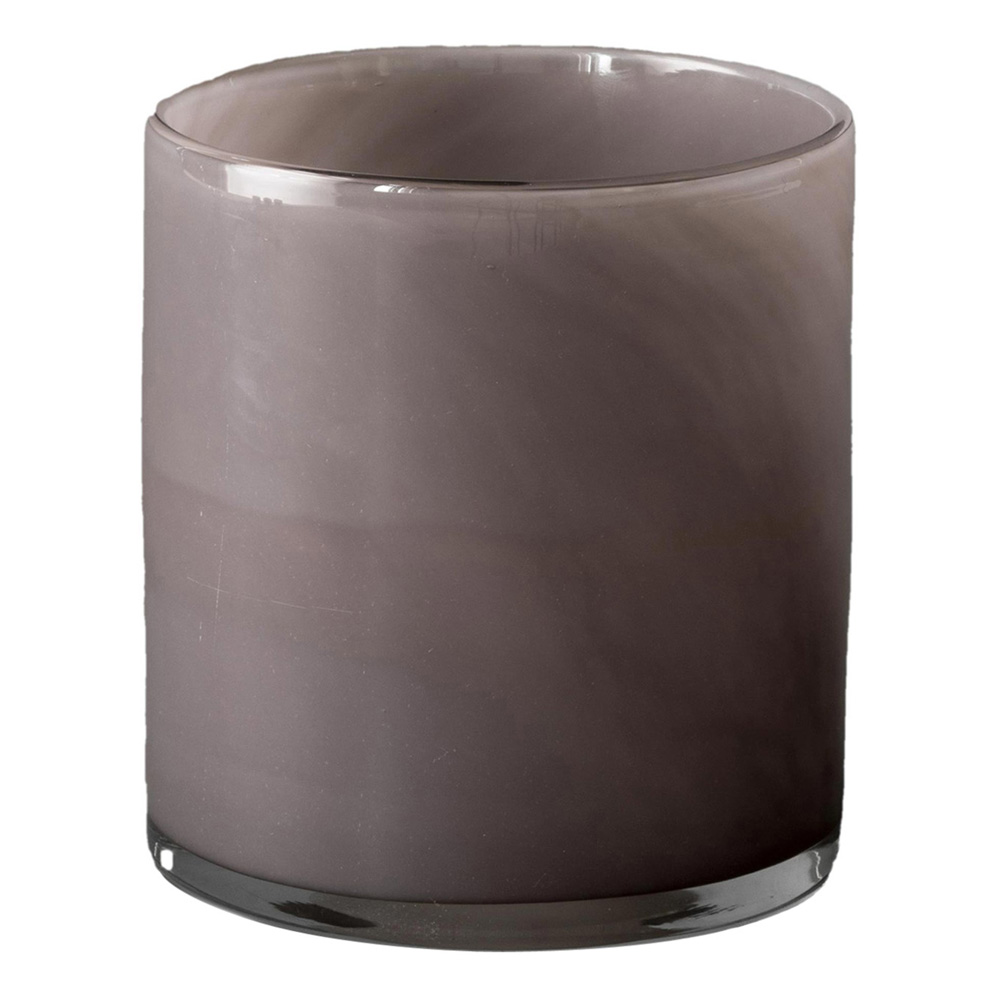 Lyric Ljuslykta Glas 10x10 cm Purple Grey